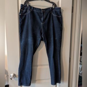 Dark was size 22 (plus) s. Jeans